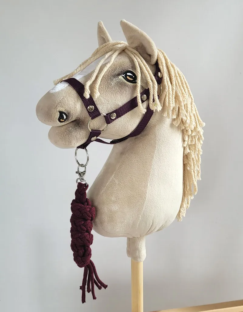 Uwiąz Dla Konia Hobby Horse Pleciony Ze Sznurka Śliwkowy TUM-TUM