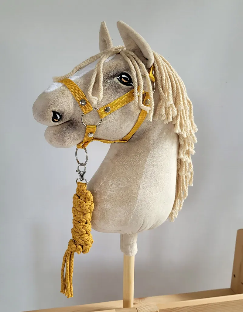 Uwiąz Dla Konia Hobby Horse Pleciony Ze Sznurka Musztardowy TUM-TUM