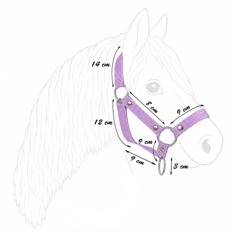 Kantar Dla Konia Hobby Horse Uniwersalny Zapinany TUM-TUM - Bordowy