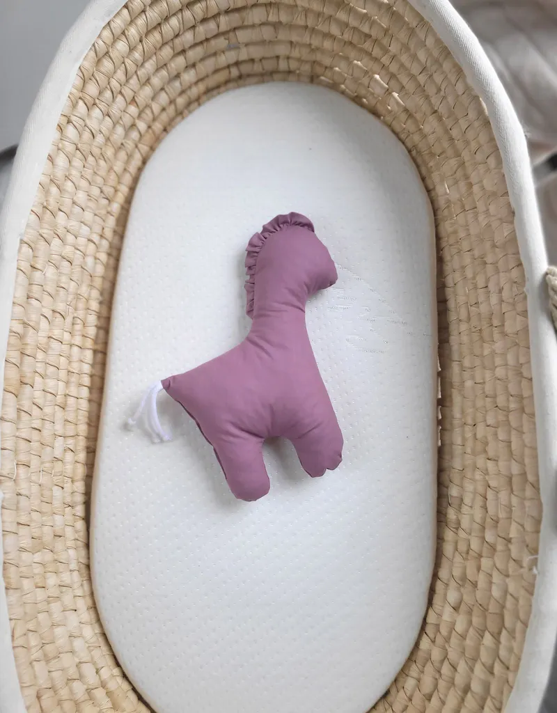 Konik Lucky Miękka Maskotka Bawełny Dla Niemowląt Róż Retro TUM-TUM