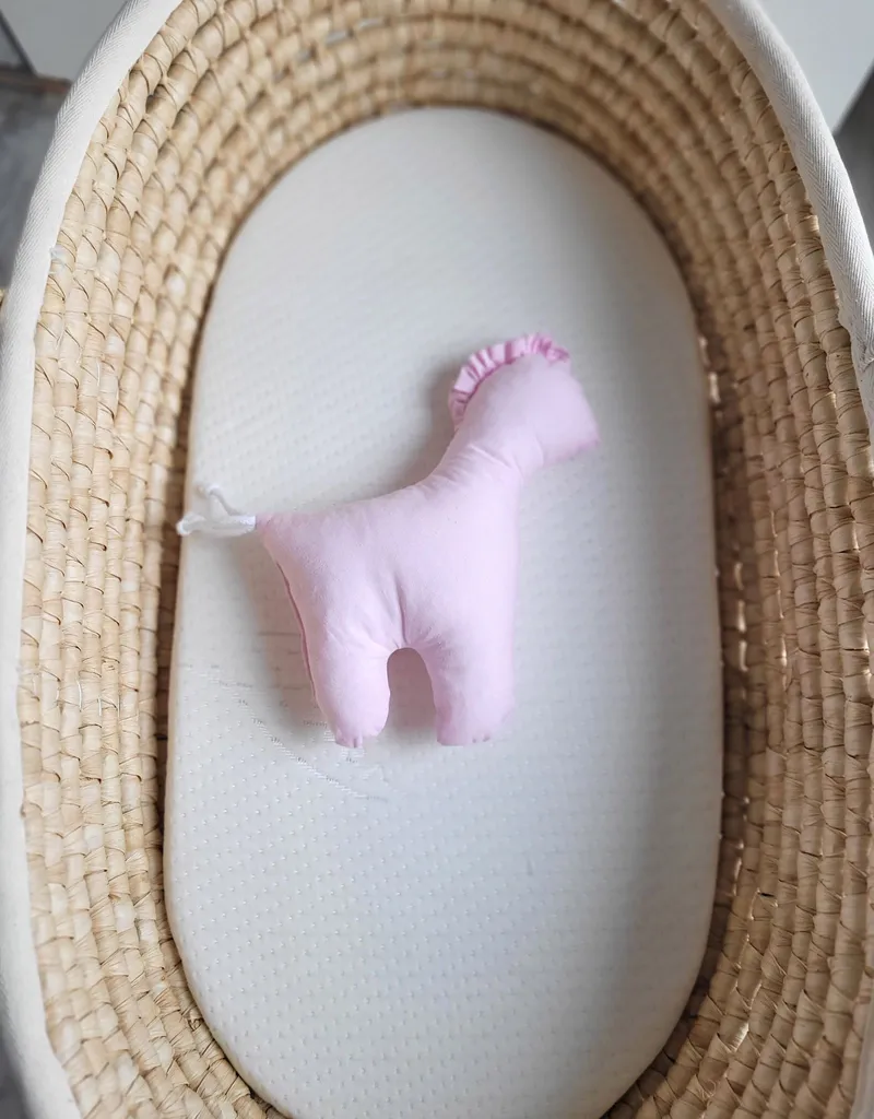 Konik Lucky Miękka Maskotka Bawełny Dla Niemowląt TUM-TUM - Różowy