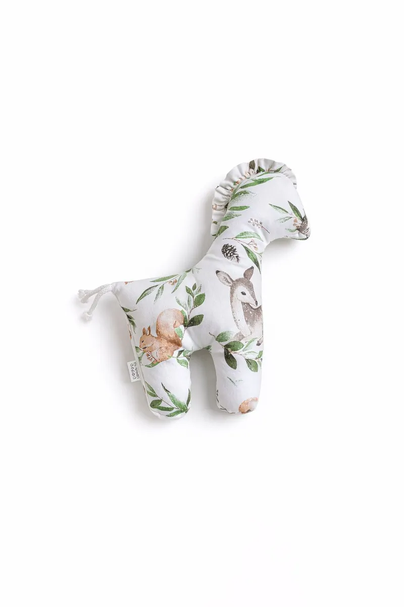 Konik Lucky Miękka Maskotka Bawełny Dla Niemowląt Woodland Green TUM-TUM