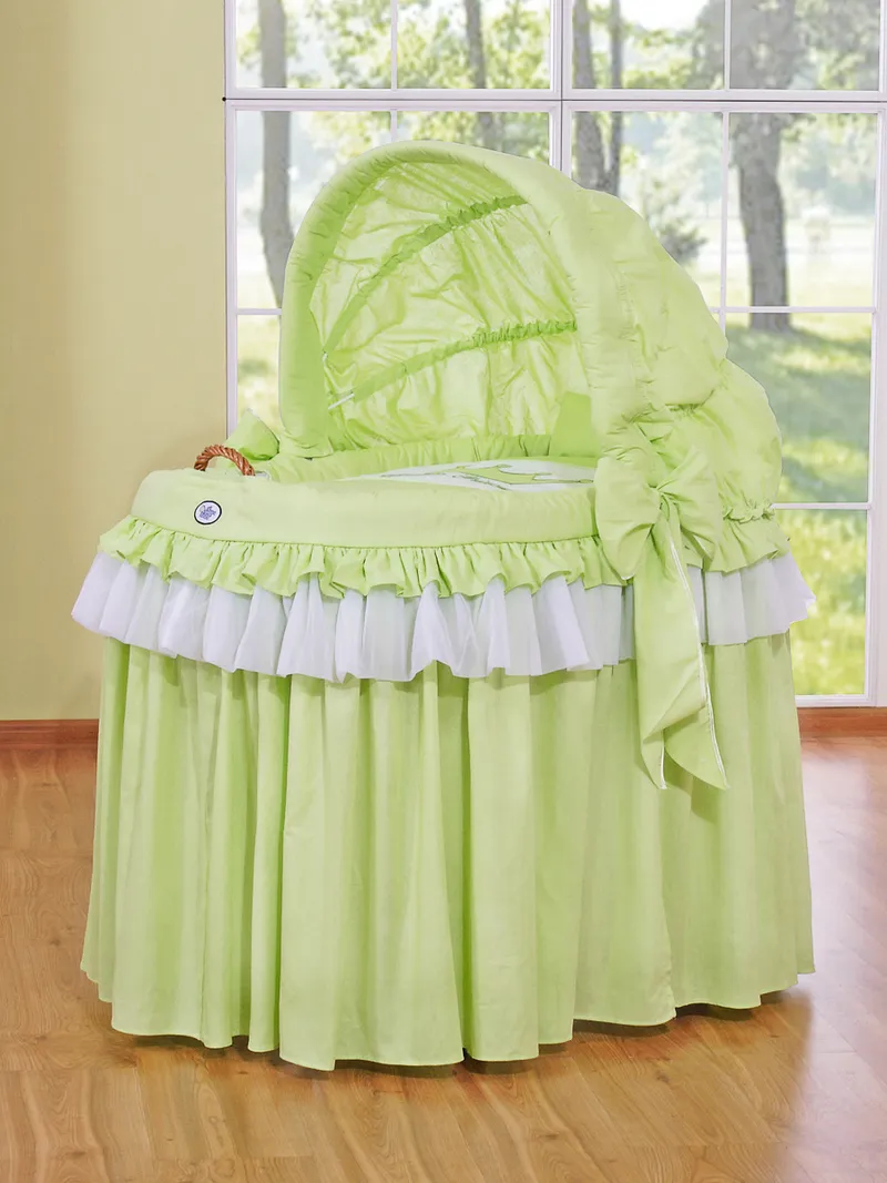 Kosz Mojżesza Wiklinowy Ze Składaną Budką Little Princess TUM-TUM