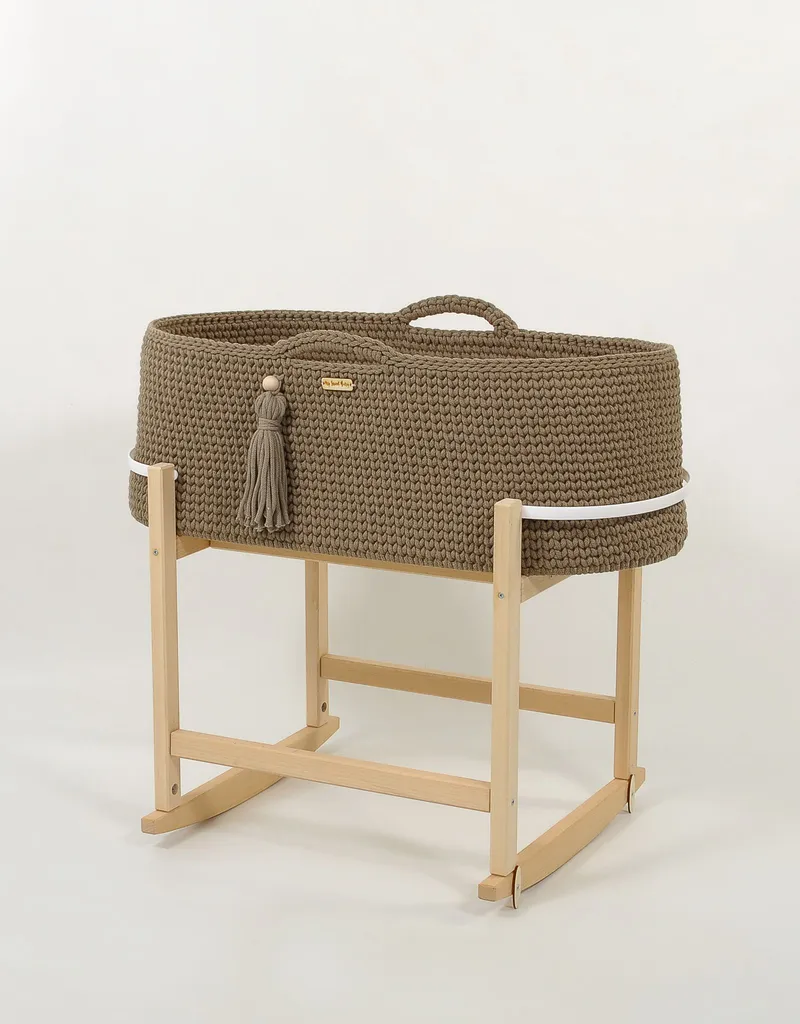 Kosz Mojżesza Boho Handmade Kołyską Mocca TUM-TUM