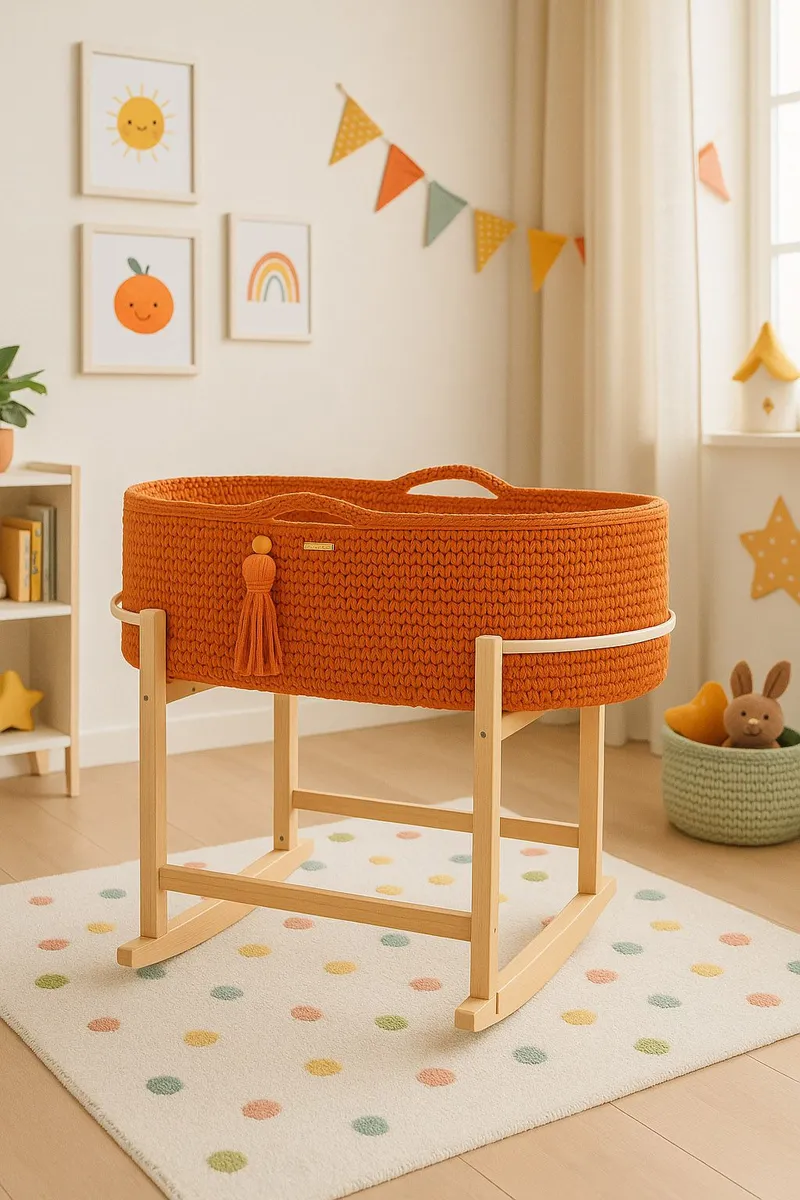 Kosz Mojżesza Boho Handmade Kołyską Terracotta TUM-TUM