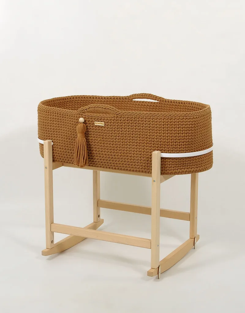 Kosz Mojżesza Boho Handmade Kołyską Caramel TUM-TUM