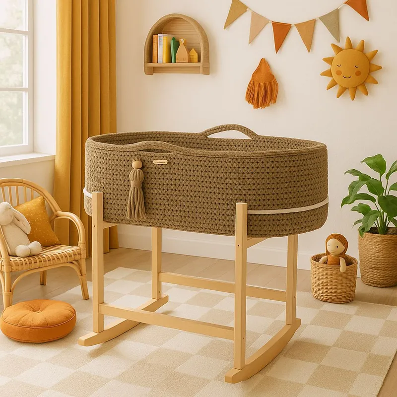 Kosz Mojżesza Boho Handmade Kołyską Sand TUM-TUM