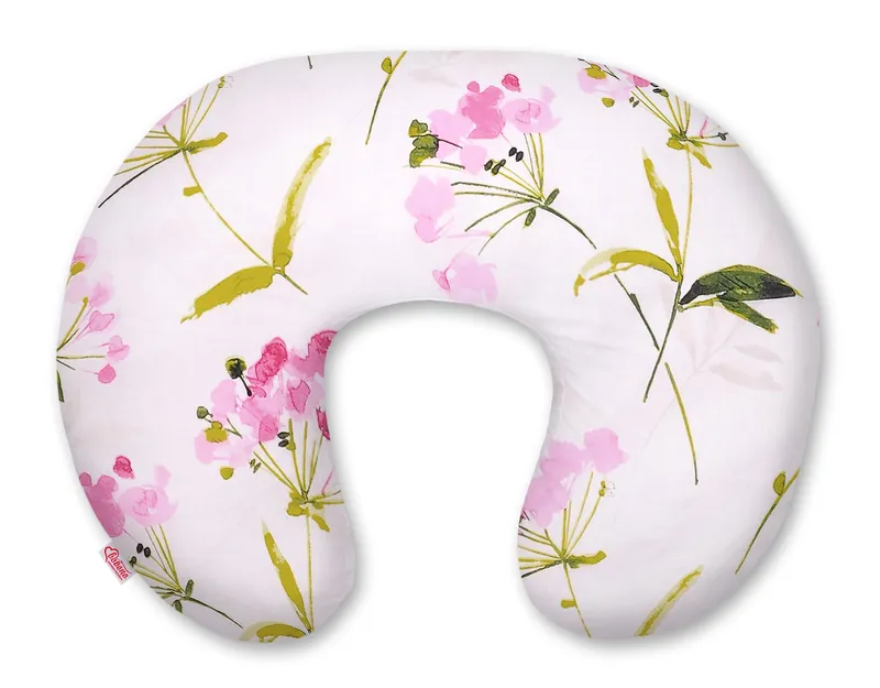 Poduszka Rogal Do Karmienia Fasolka Zdejmowana Poszewka Flowers TUM-TUM