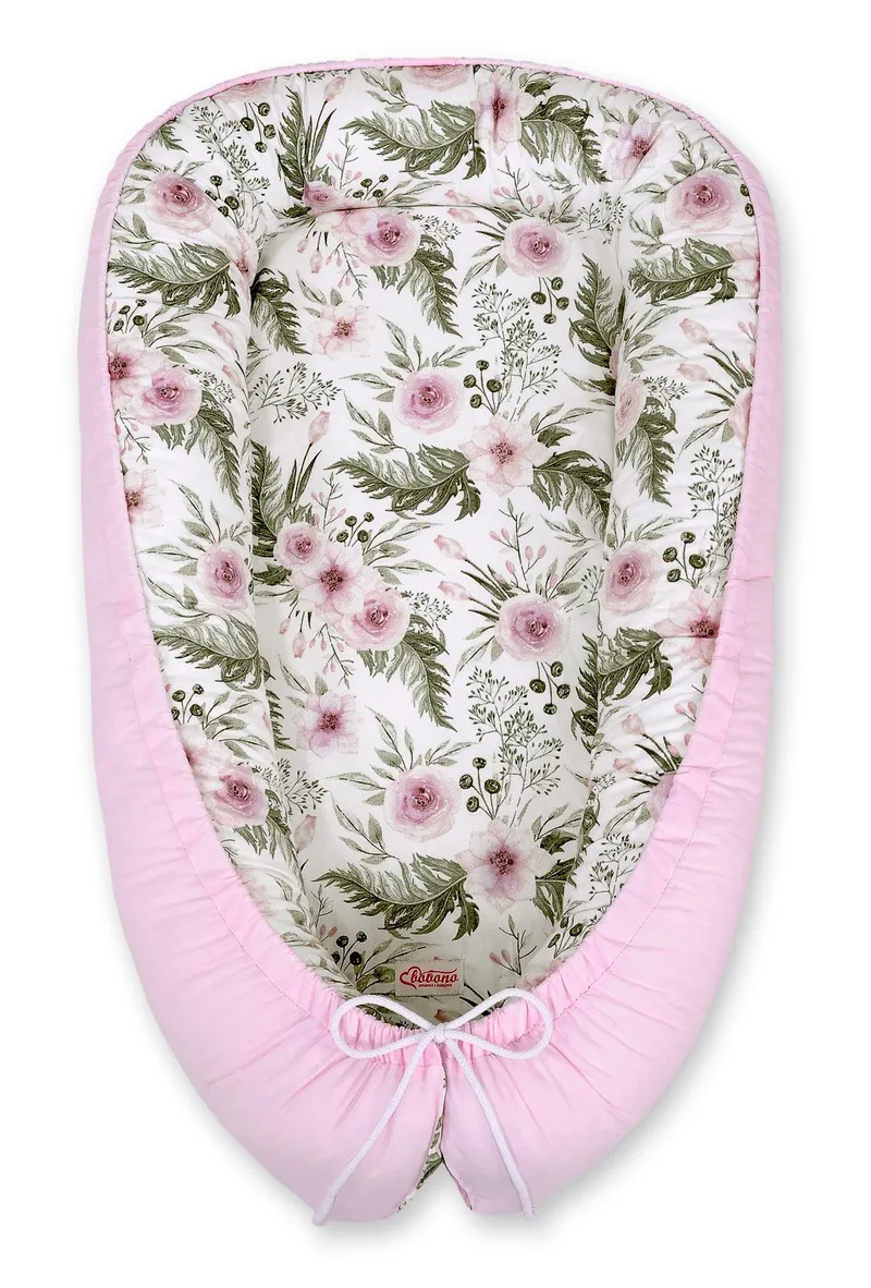 Kokon Niemowlęcy Dwustronny Kojec Otulacz Premium Peonie TUM-TUM Dla Dzieci