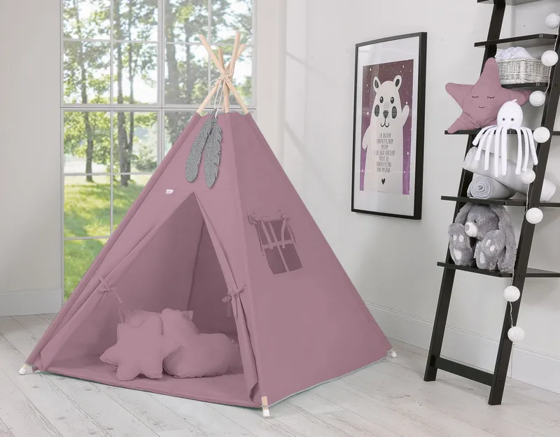 Namiot Dla Dzieci Tipi Zawieszki Pióra Róż Retro TUM-TUM