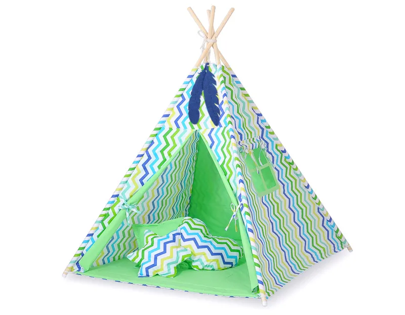 Namiot Dla Dzieci Tipi Dzieci+ Zawieszki Pióra Chevron TUM-TUM