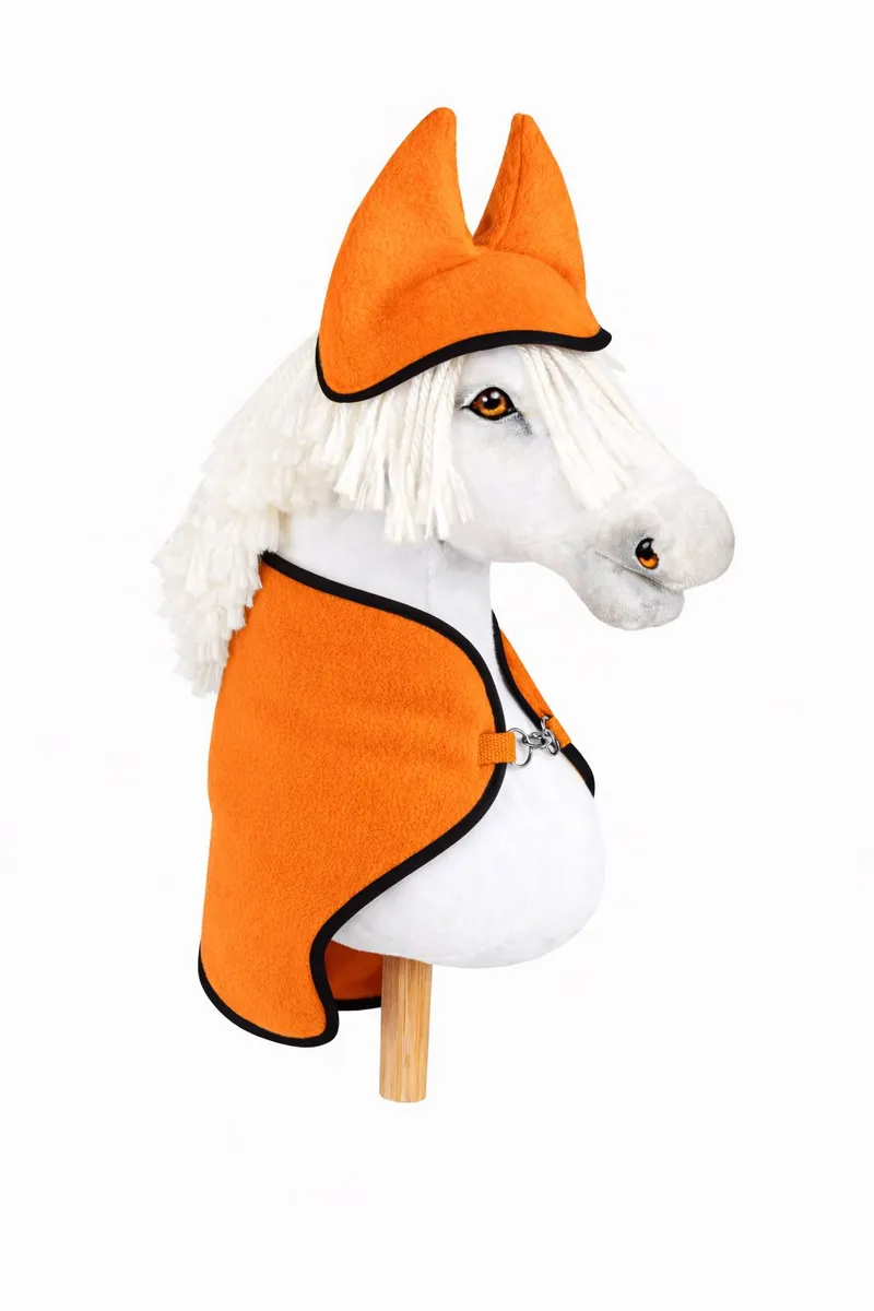Zestaw Dla Hobby Horse A3: Polarowa Derka Nauszniki Neon Orange TUM-TUM