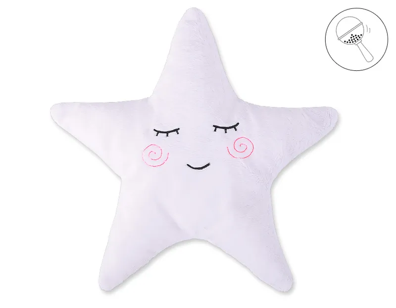 Poduszka Przytulanka Minky Little Star Grzechotką- TUM-TUM - Biała