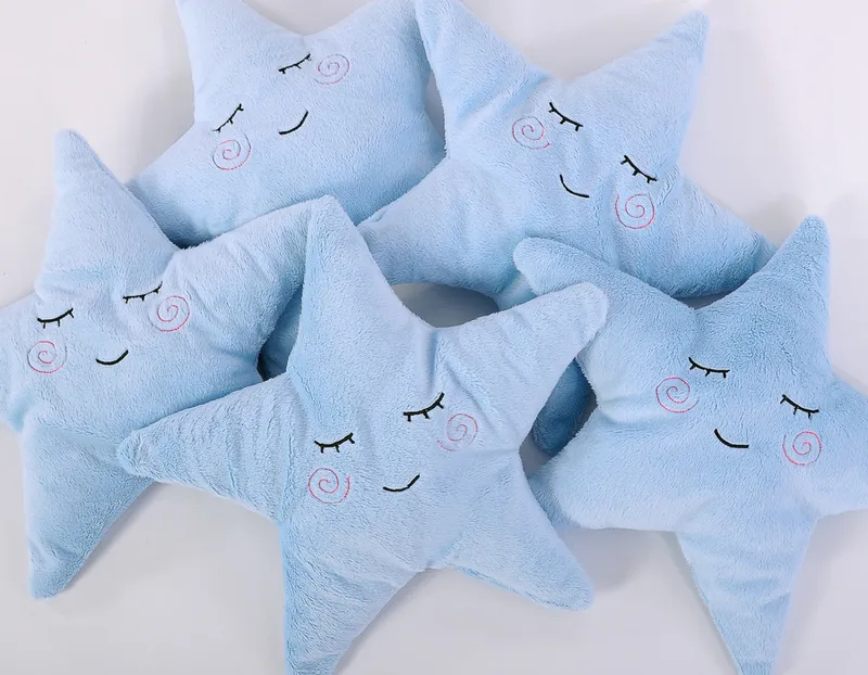 Poduszka Przytulanka Minky Little Star Grzechotką TUM-TUM - Niebieska