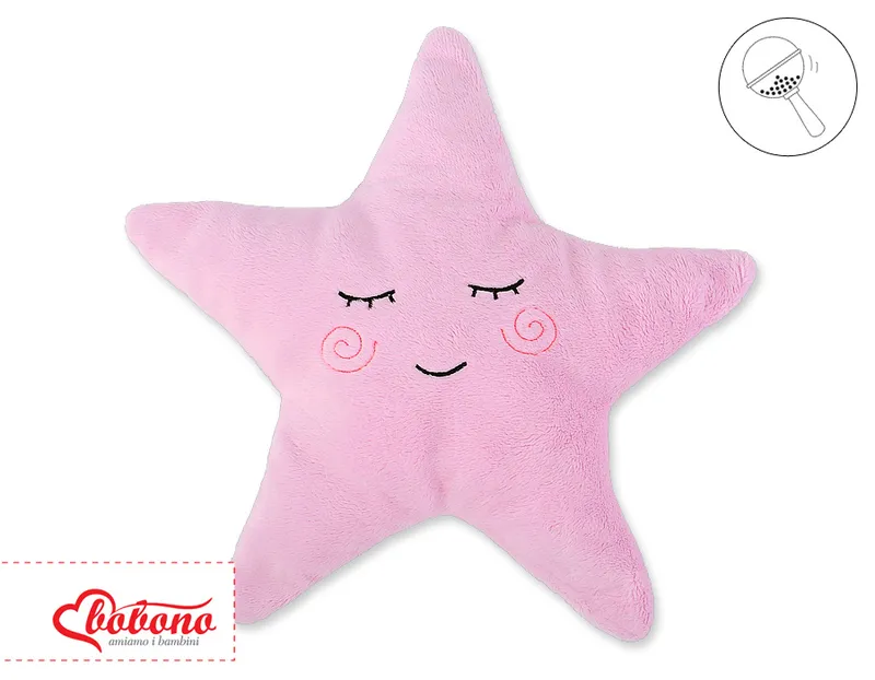 Poduszka Little Star Grzechotką- TUM-TUM - Różowa