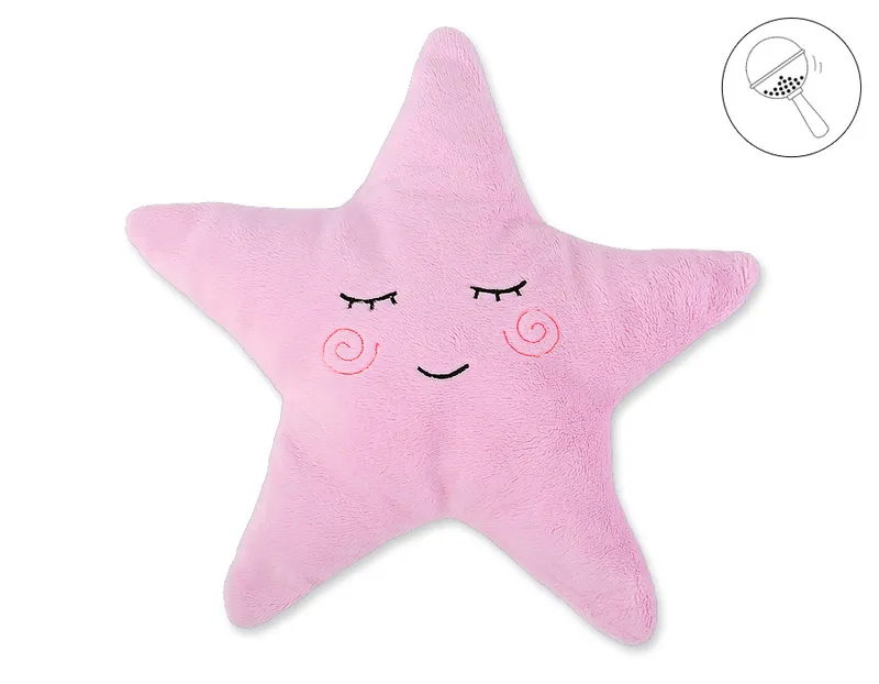 Poduszka Little Star Grzechotką- TUM-TUM - Różowa
