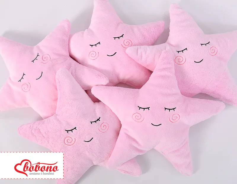 Poduszka Little Star Grzechotką- TUM-TUM - Różowa
