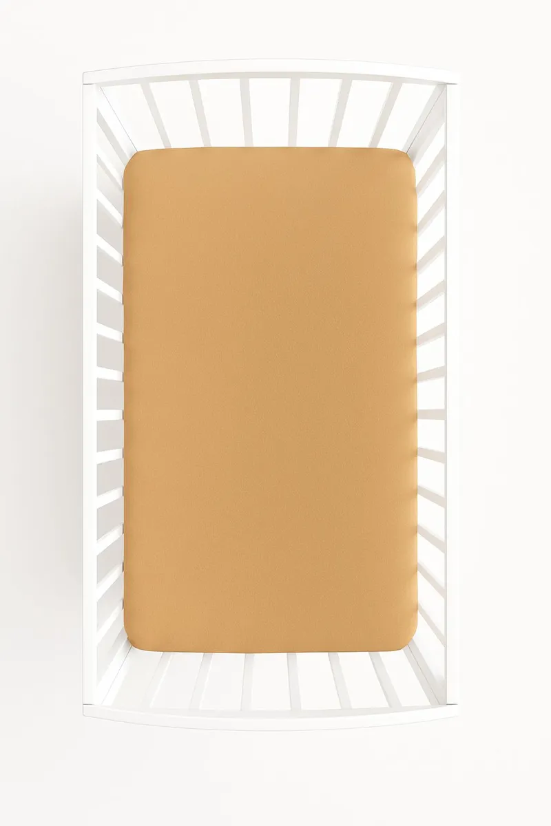 Prześcieradło Frotte Gumką Do Łóżeczka 140x70cm Jasno TUM-TUM - Brązowe