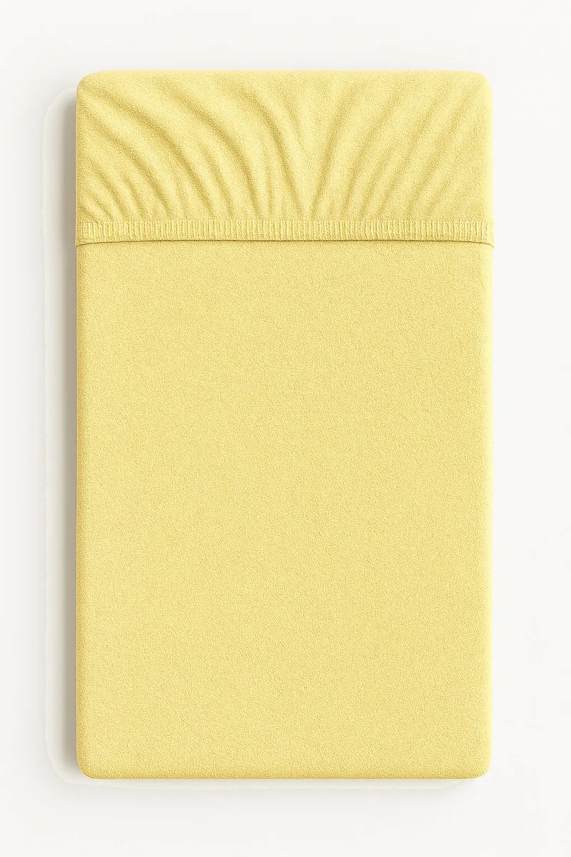 Prześcieradło Frotte Gumką Do Łóżeczka 120x60cm Waniliowe TUM-TUM