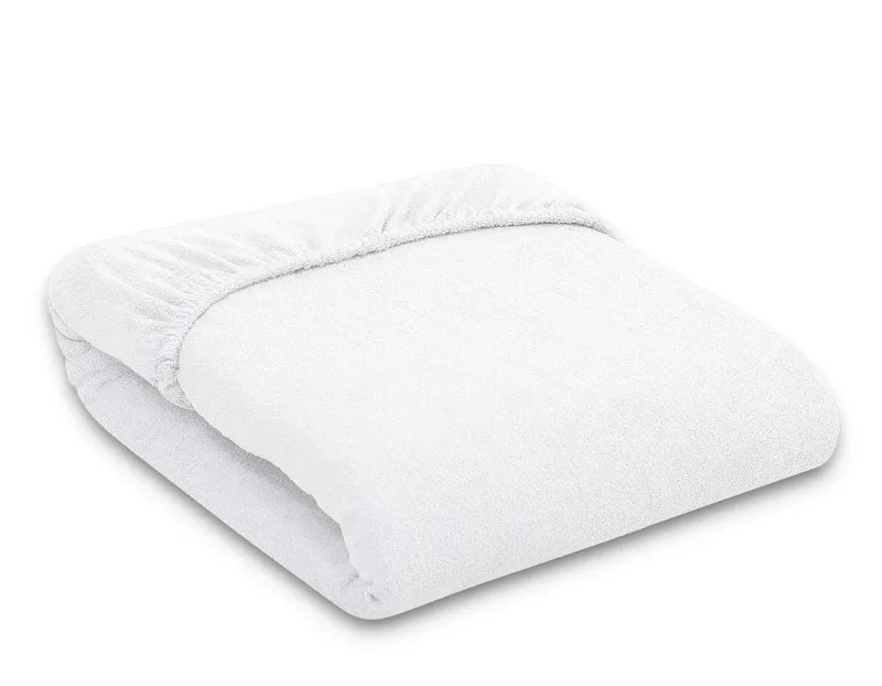 Prześcieradło Frotte Gumką Do Łóżeczka 140x70cm TUM-TUM Dla Dzieci - Białe
