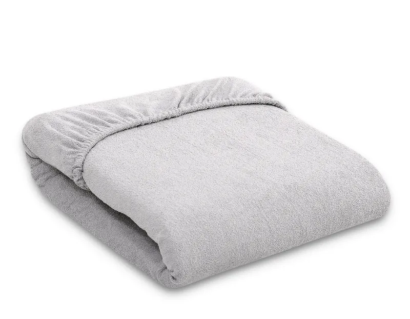 Prześcieradło Frotte Gumką Do Łóżeczka 120x60cm TUM-TUM Dla Dzieci - Szare