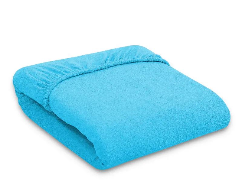 Prześcieradło Frotte Gumką Do Łóżeczka 120x60cm TUM-TUM - Turkusowe