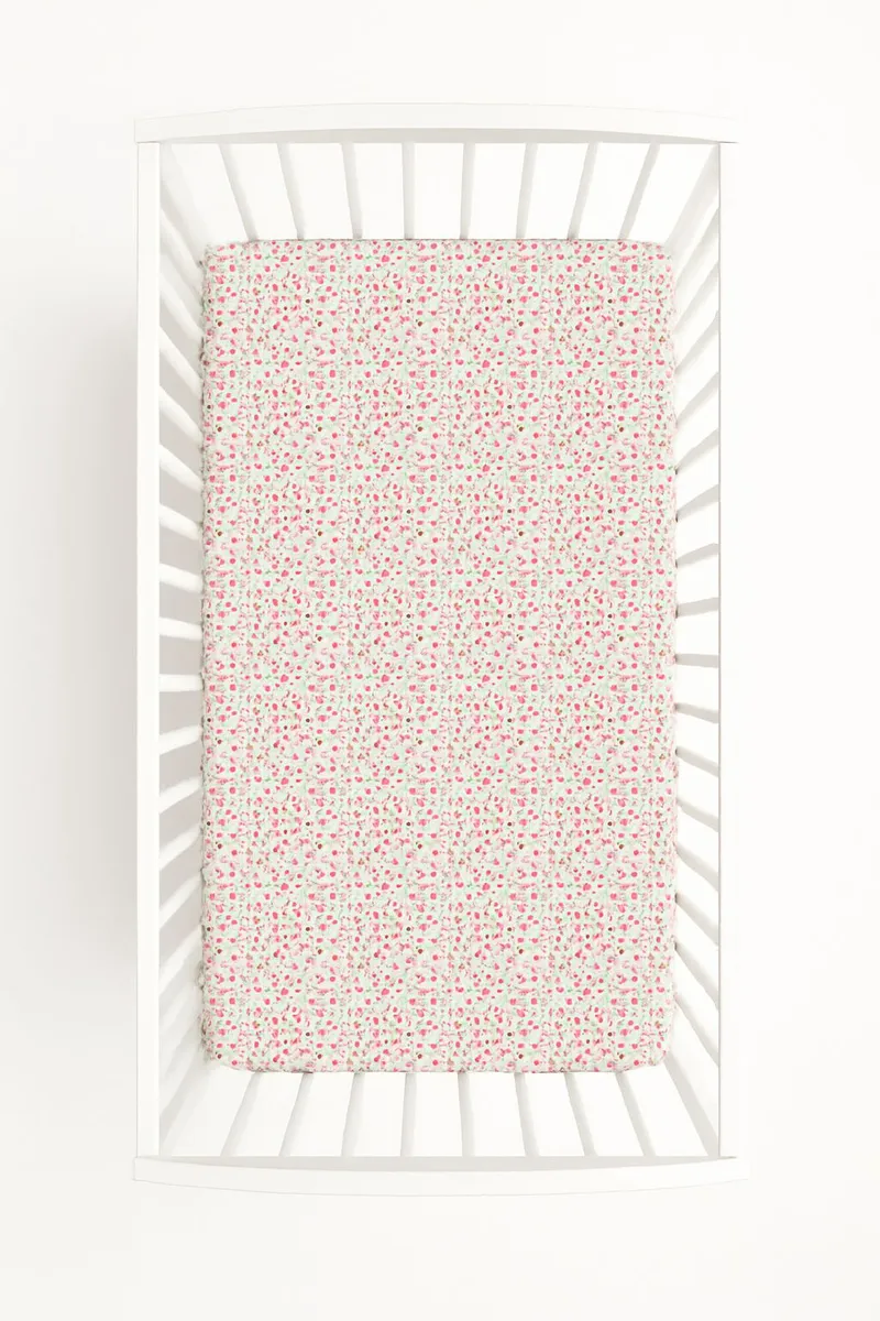 Prześcieradło Bawełniane Gumką Do Łóżeczka 120x60 cm Łączka TUM-TUM