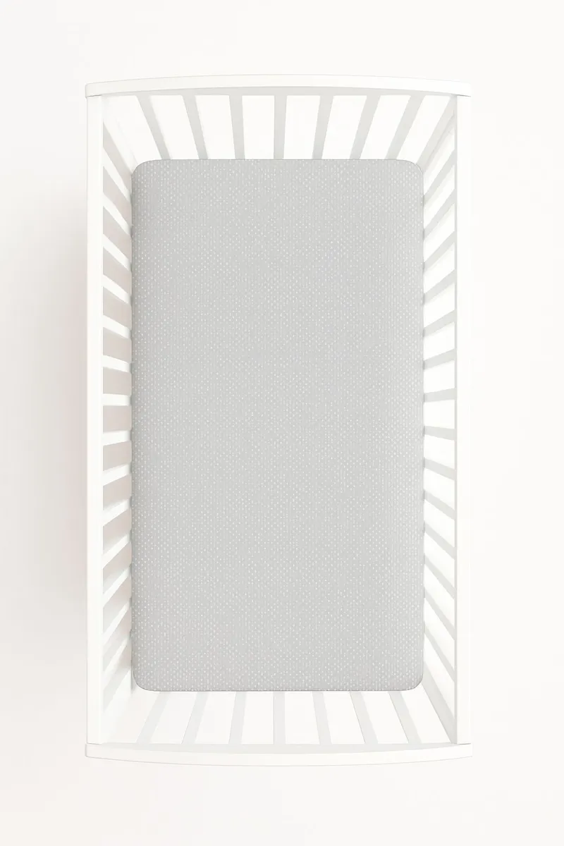 Prześcieradło Bawełniane Gumką Do Łóżeczka 120x60 cm Groszki Na TUM-TUM