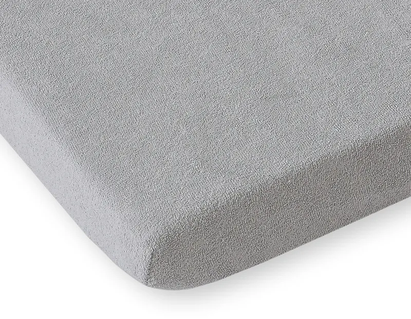 Prześcieradło Frotte Gumką Do Łóżeczka 120x60cm TUM-TUM Dla Dzieci - Szare