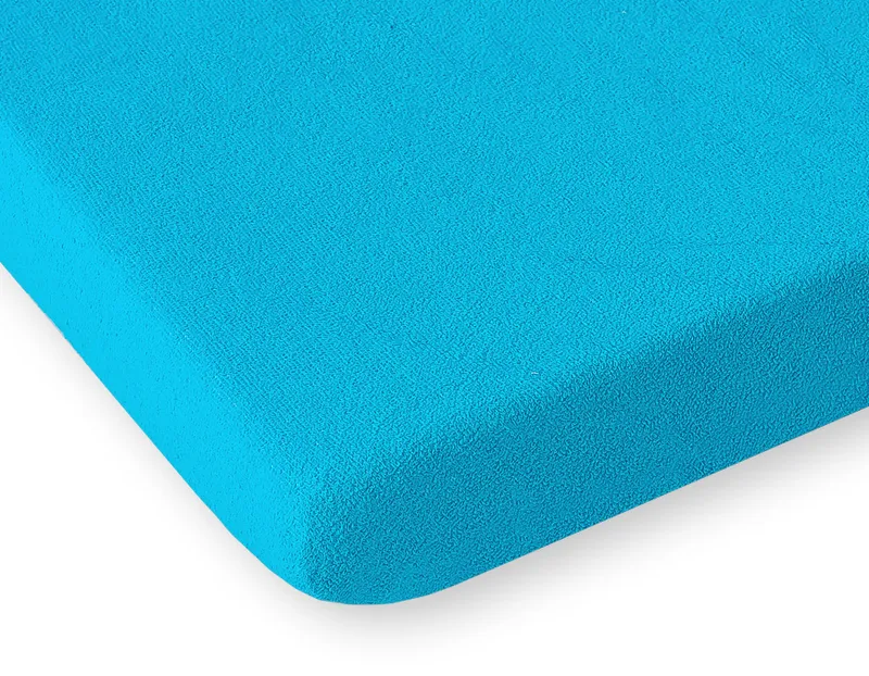 Prześcieradło Frotte Gumką Do Łóżeczka 120x60cm TUM-TUM - Turkusowe