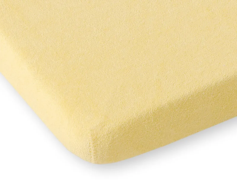 Prześcieradło Frotte Gumką Do Łóżeczka 120x60cm Waniliowe TUM-TUM