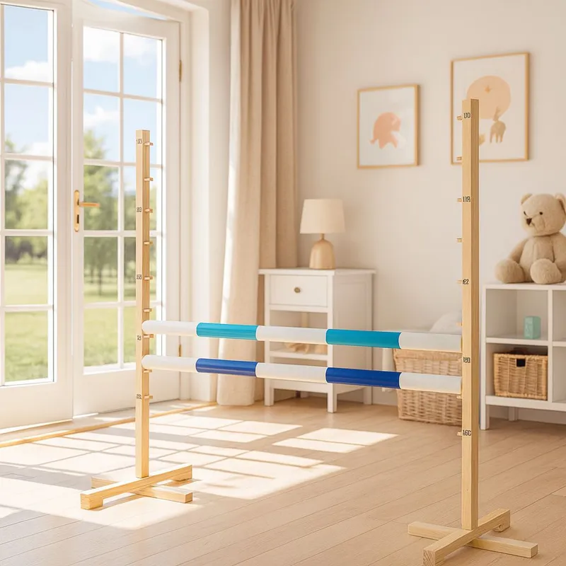 Przeszkoda Skokowa Do Hobby Horse 120cm, Dwie Belki Jasny Ciemny TUM-TUM
