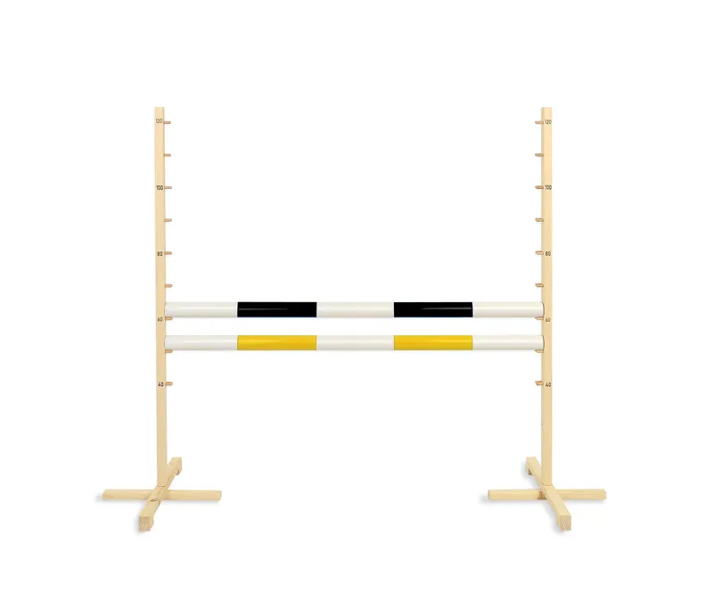 Przeszkoda Skokowa Do Hobby Horse 120cm, Dwie Belki Czarna Żółta TUM-TUM