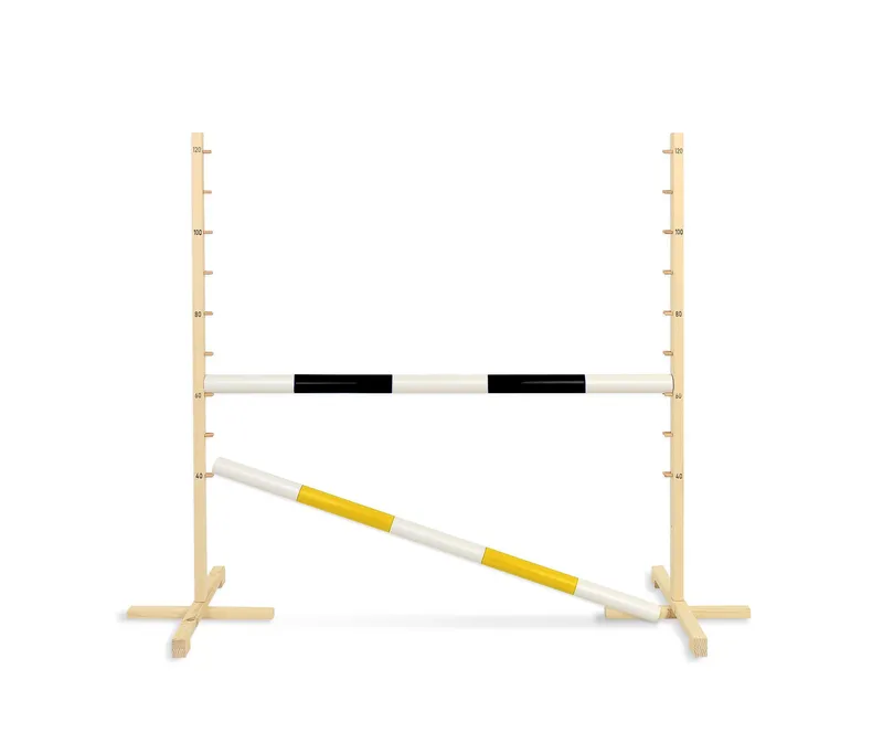 Przeszkoda Skokowa Do Hobby Horse 120cm, Dwie Belki Czarna Żółta TUM-TUM