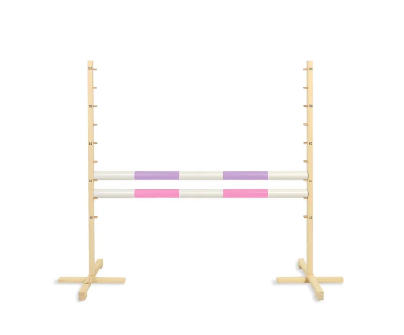 Przeszkoda Skokowa Do Hobby Horse 120cm, Dwie Belki Jasny Fiolet TUM-TUM