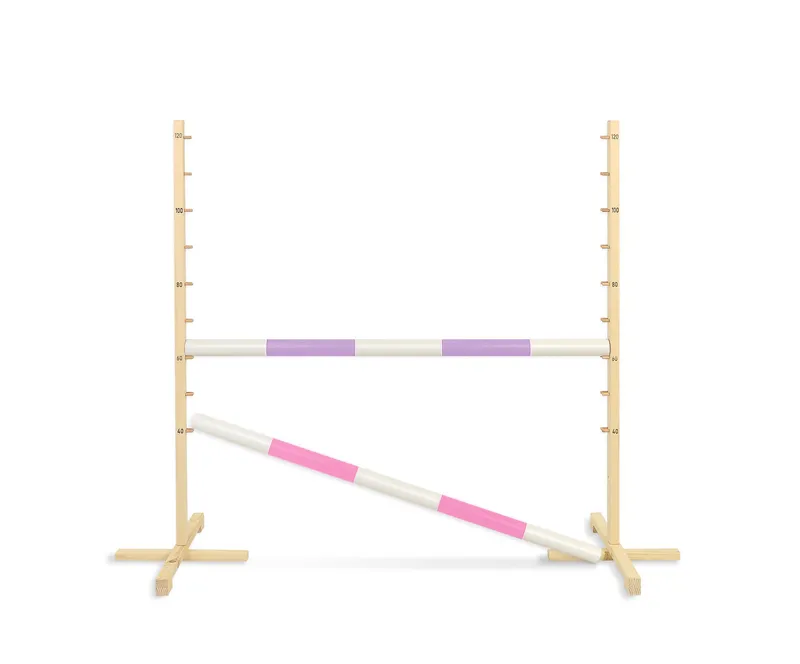 Przeszkoda Skokowa Do Hobby Horse 120cm, Dwie Belki Jasny Fiolet TUM-TUM