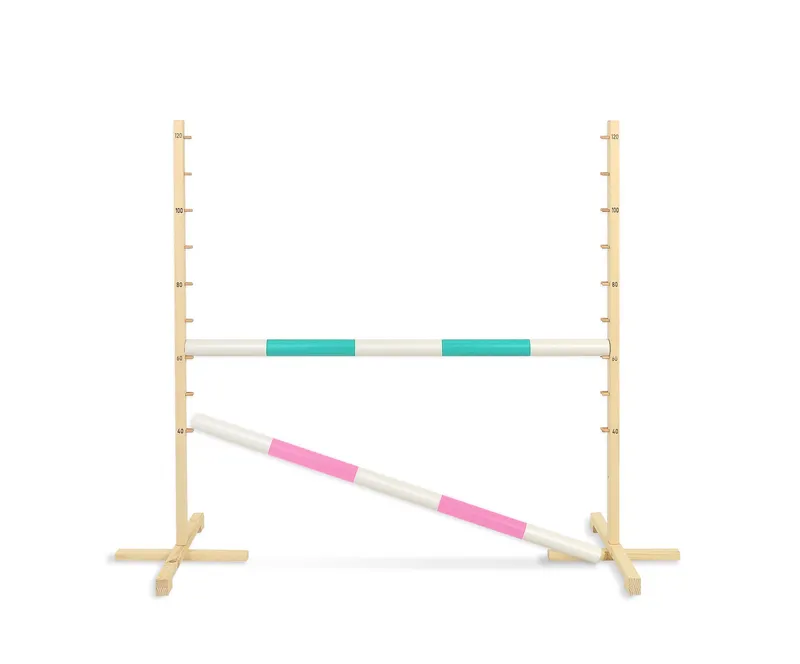 Przeszkoda Skokowa Do Hobby Horse 120cm, Dwie Belki Róż TUM-TUM - Miętowa