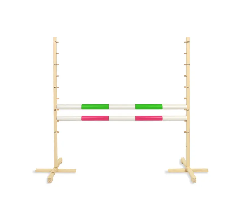 Przeszkoda Skokowa Do Hobby Horse 120cm, Dwie Belki TUM-TUM - Zielona