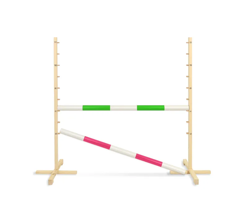 Przeszkoda Skokowa Do Hobby Horse 120cm, Dwie Belki TUM-TUM - Zielona