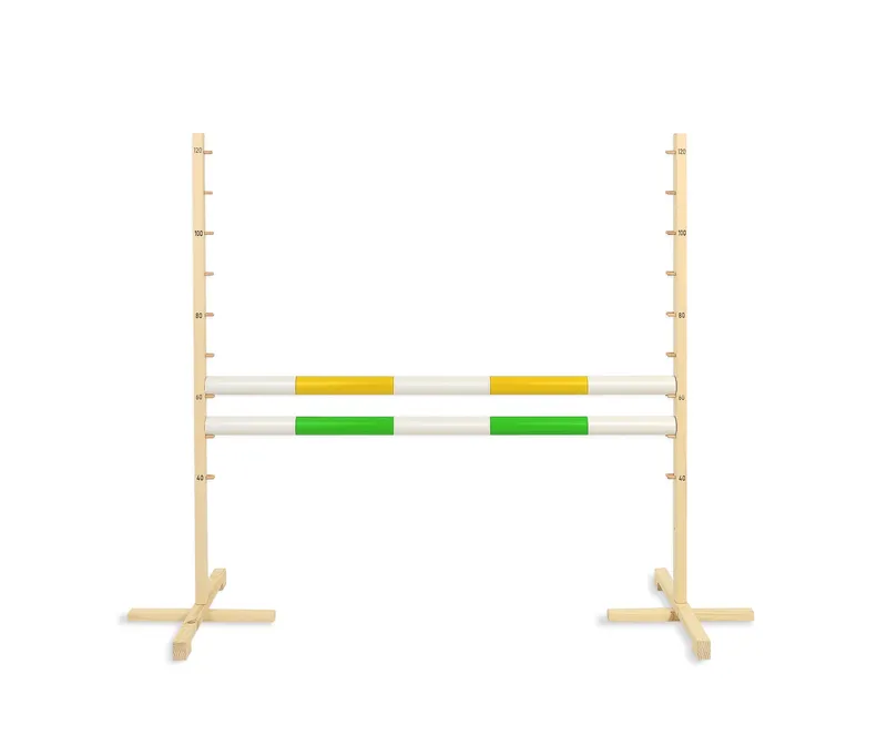 Przeszkoda Skokowa Do Hobby Horse 120cm, Dwie Belki TUM-TUM - Żółta