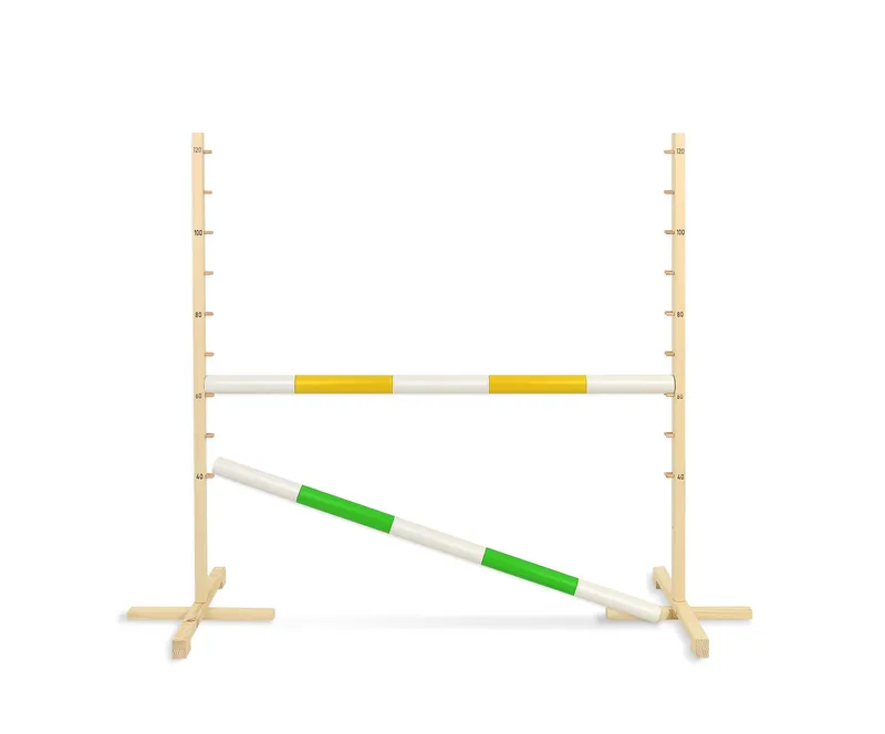 Przeszkoda Skokowa Do Hobby Horse 120cm, Dwie Belki TUM-TUM - Żółta