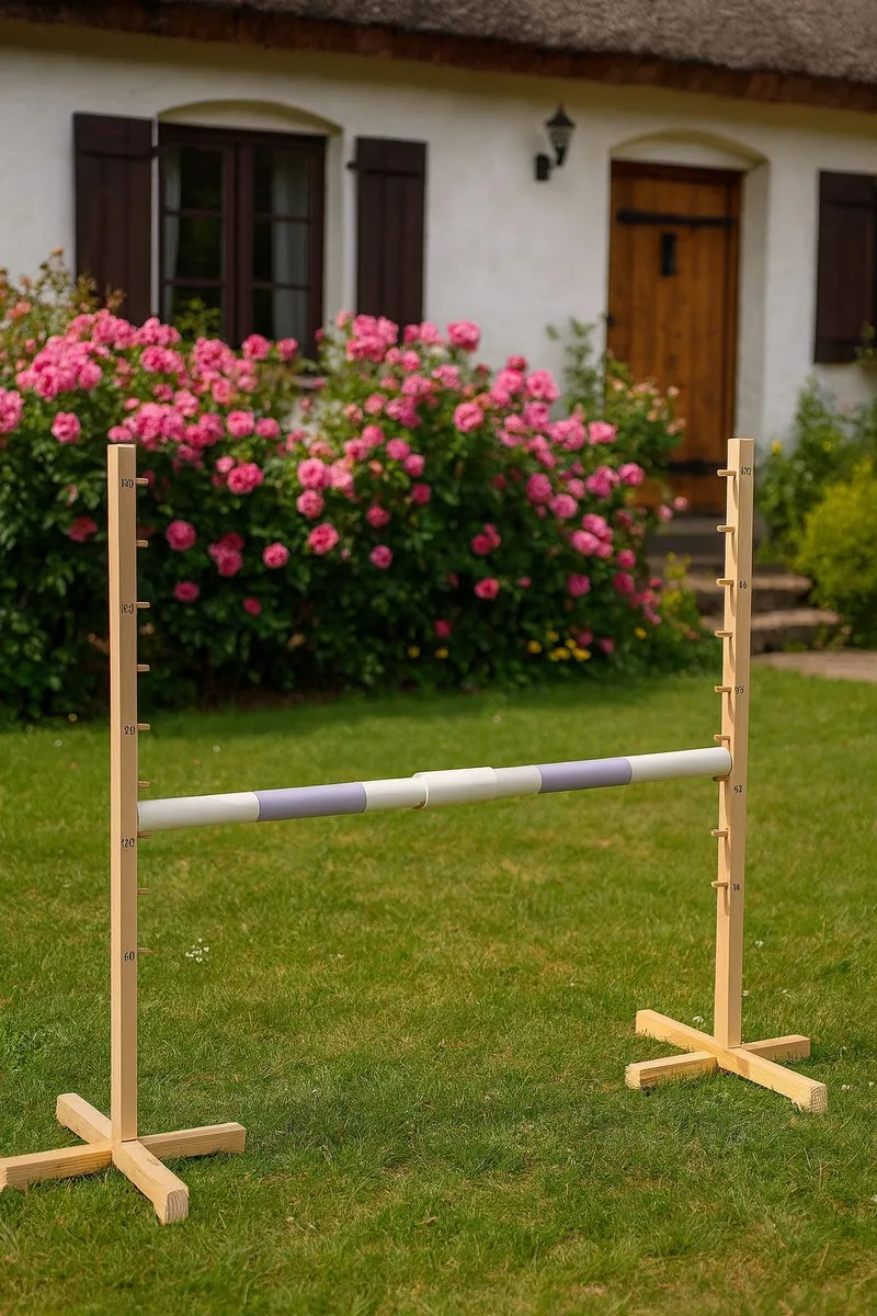 Przeszkoda Skokowa Do Hobby Horse 160cm, H-120 cm, Belka Jasny TUM-TUM