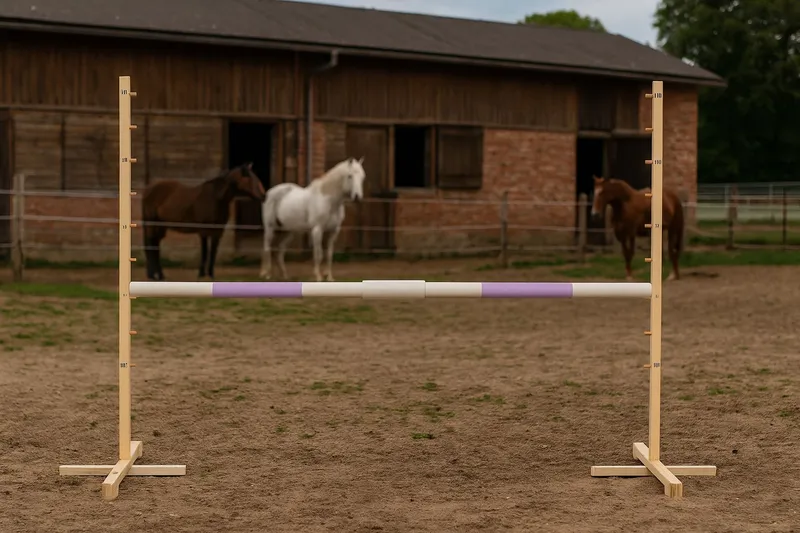 Przeszkoda Skokowa Do Hobby Horse 160cm, H-120 cm, Belka Jasny TUM-TUM