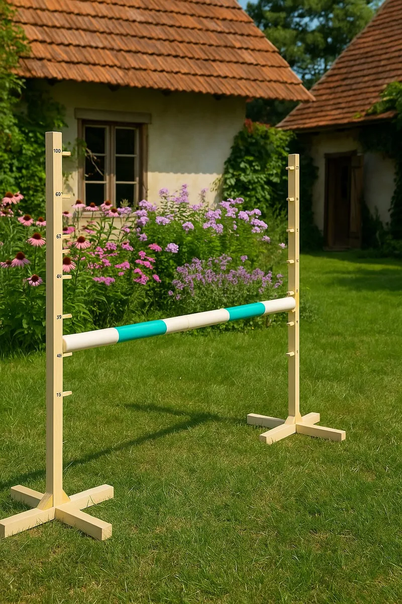 Przeszkoda Skokowa Do Hobby Horse 160cm, H-120 cm, Belka TUM-TUM - Miętowa