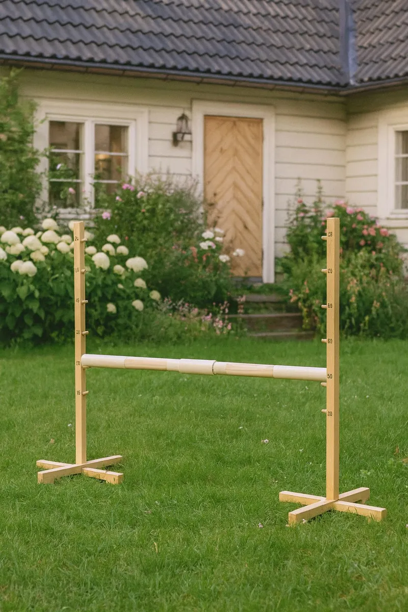 Przeszkoda Skokowa Do Hobby Horse 160cm, H-120 cm, Belka TUM-TUM - Beżowa