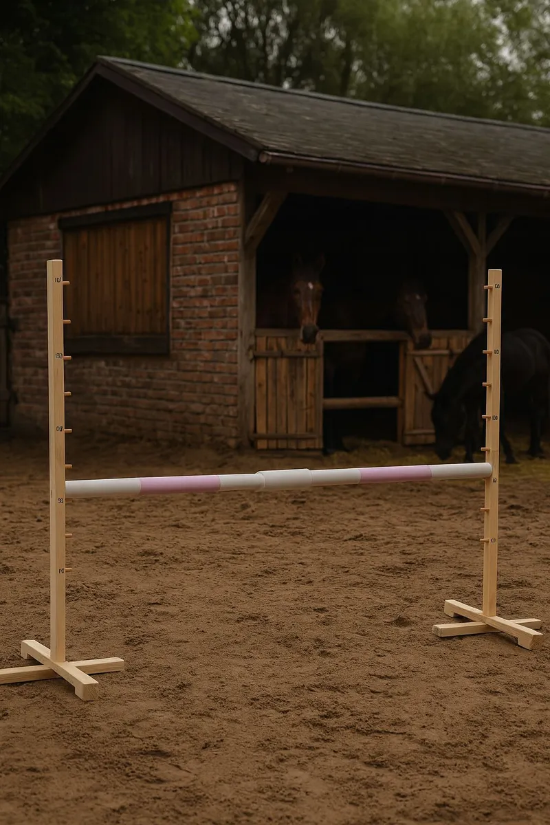Przeszkoda Skokowa Do Hobby Horse 160cm, H-120 cm, Belka Jasny TUM-TUM