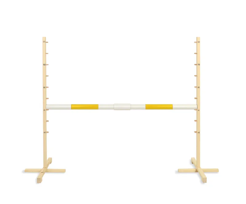 Przeszkoda Skokowa Do Hobby Horse 160cm, H-120 cm, Belka TUM-TUM - Żółta