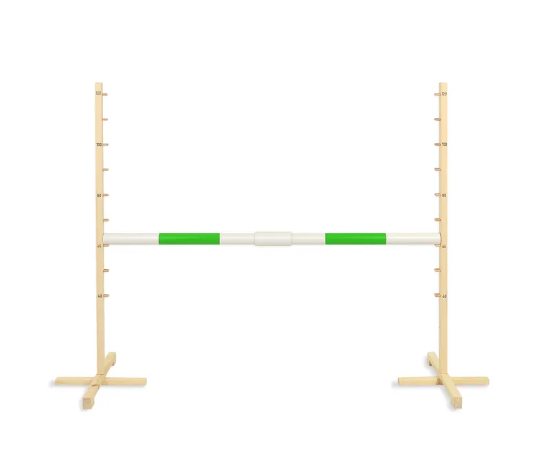 Przeszkoda Skokowa Do Hobby Horse 160cm, H-120 cm, Belka TUM-TUM - Zielona