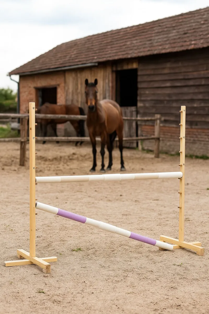 Przeszkoda Skokowa Do Hobby Horse 160cm, H-120 cm, Dwie Belki TUM-TUM