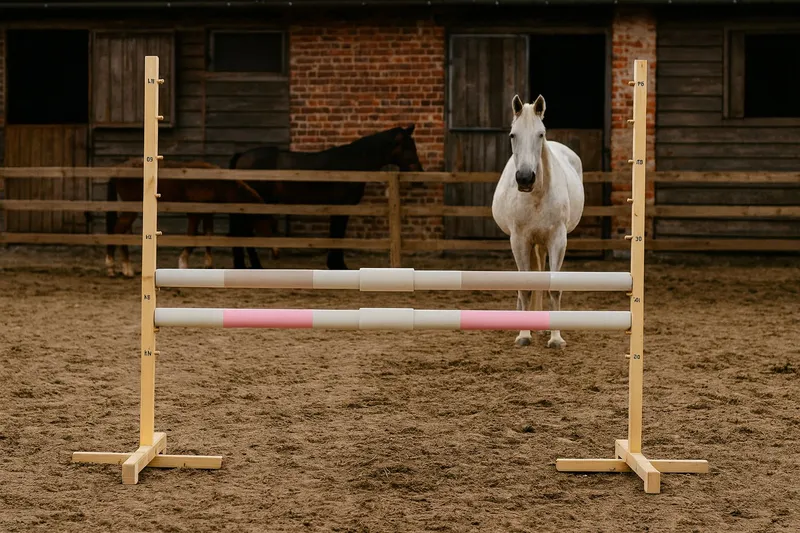 Przeszkoda Skokowa Do Hobby Horse 160cm, H-120 cm, Dwie Belki TUM-TUM